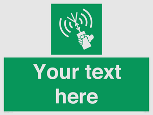 SL7283: Custom sign safe condition 2way VHF radio