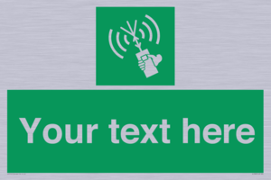 SL7283: Custom sign safe condition 2way VHF radio