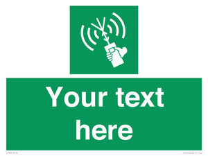 SL7283: Custom sign safe condition 2way VHF radio