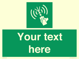 SL7283: Custom sign safe condition 2way VHF radio