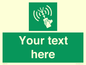 SL7283: Custom sign safe condition 2way VHF radio