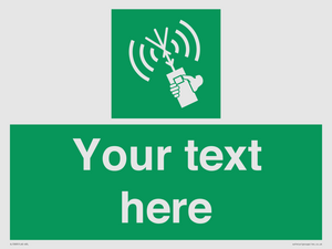 SL7283: Custom sign safe condition 2way VHF radio