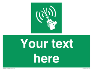 SL7283: Custom sign safe condition 2way VHF radio