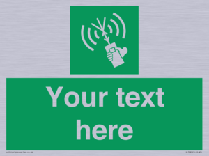 SL7283: Custom sign safe condition 2way VHF radio