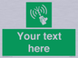 SL7283: Custom sign safe condition 2way VHF radio