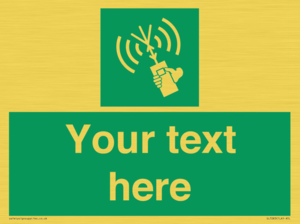 SL7283: Custom sign safe condition 2way VHF radio
