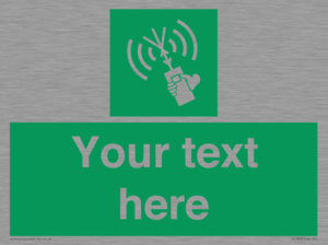 SL7283: Custom sign safe condition 2way VHF radio