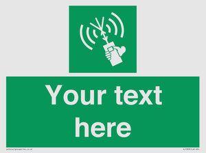 SL7283: Custom sign safe condition 2way VHF radio