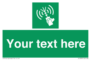 SL7283: Custom sign safe condition 2way VHF radio
