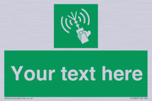 SL7283: Custom sign safe condition 2way VHF radio