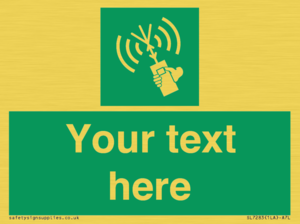 SL7283: Custom sign safe condition 2way VHF radio
