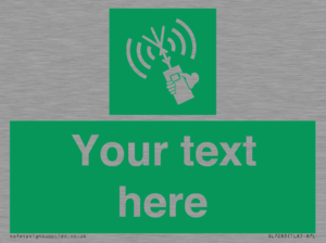 SL7283: Custom sign safe condition 2way VHF radio