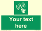 SL7283: Custom sign safe condition 2way VHF radio