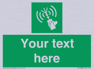 SL7283: Custom sign safe condition 2way VHF radio