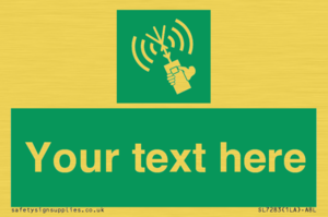 SL7283: Custom sign safe condition 2way VHF radio