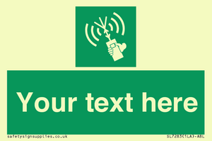 SL7283: Custom sign safe condition 2way VHF radio