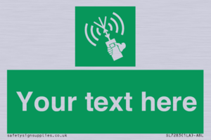SL7283: Custom sign safe condition 2way VHF radio