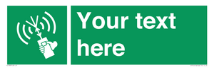 SL7283: Custom sign safe condition 2way VHF radio