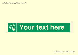SL7283: Custom sign safe condition 2way VHF radio
