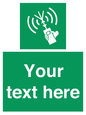 SL7283: Custom sign safe condition 2way VHF radio