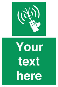 SL7283: Custom sign safe condition 2way VHF radio