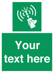 SL7283: Custom sign safe condition 2way VHF radio