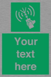 SL7283: Custom sign safe condition 2way VHF radio
