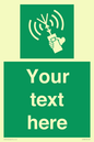 SL7283: Custom sign safe condition 2way VHF radio