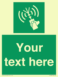 SL7283: Custom sign safe condition 2way VHF radio
