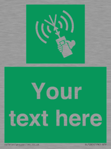 SL7283: Custom sign safe condition 2way VHF radio