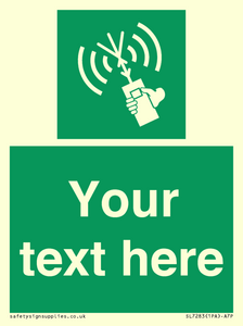 SL7283: Custom sign safe condition 2way VHF radio