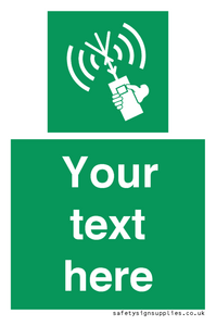 SL7283: Custom sign safe condition 2way VHF radio