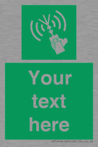 SL7283: Custom sign safe condition 2way VHF radio
