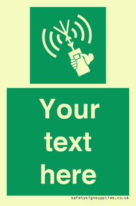 SL7283: Custom sign safe condition 2way VHF radio