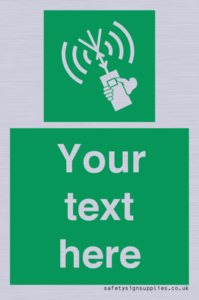 SL7283: Custom sign safe condition 2way VHF radio