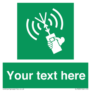 SL7283: Custom sign safe condition 2way VHF radio