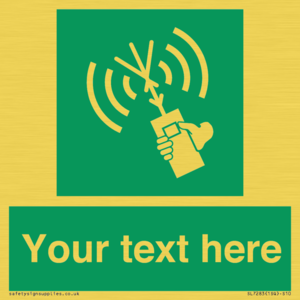 SL7283: Custom sign safe condition 2way VHF radio