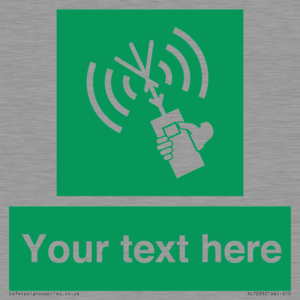 SL7283: Custom sign safe condition 2way VHF radio