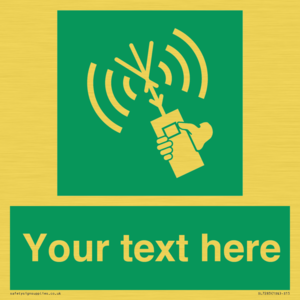 SL7283: Custom sign safe condition 2way VHF radio