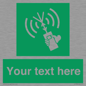 SL7283: Custom sign safe condition 2way VHF radio