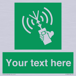 SL7283: Custom sign safe condition 2way VHF radio