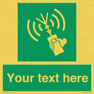 SL7283: Custom sign safe condition 2way VHF radio