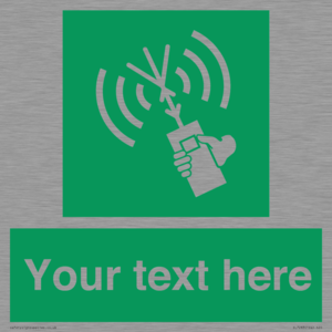 SL7283: Custom sign safe condition 2way VHF radio