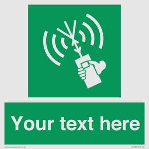 SL7283: Custom sign safe condition 2way VHF radio