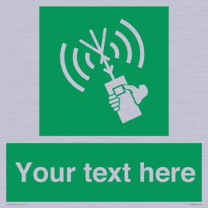 SL7283: Custom sign safe condition 2way VHF radio