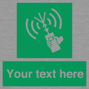 SL7283: Custom sign safe condition 2way VHF radio