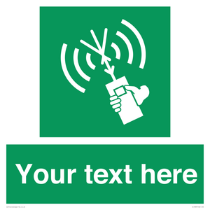 SL7283: Custom sign safe condition 2way VHF radio