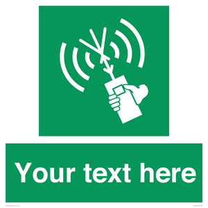 SL7283: Custom sign safe condition 2way VHF radio