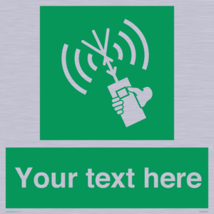 SL7283: Custom sign safe condition 2way VHF radio