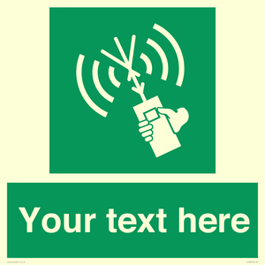SL7283: Custom sign safe condition 2way VHF radio